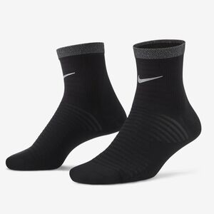 NWT Nike Unisex Spark Dri-FIT Lightweight Running Ankle Socks Size Large (Black)